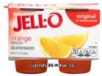 Jell-o  orange gelatin snacks, 4 cups, refrigerated item Center Front Picture