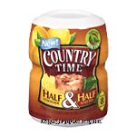 Country Time Half & Half lemonade iced tea flavor powder drink mix, makes 8 quarts Center Front Picture