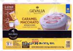 Keurig Gevalia 2-step caramel macchiato, espresso k-cup packs & macchiato froth packets, 6 each Center Front Picture