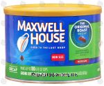 Maxwell House The Original Roast ground coffee, medium, decaf, makes up to 180-6 fl oz cups Center Front Picture