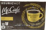 McCafe  breakfast blend coffee, 12 ct., box Center Front Picture