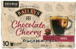 Baileys  non-alcoholic premium light roast chocolate cherry coffee, 10 ct., box Center Front Picture