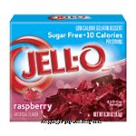 Jell-o Gelatin Dessert Sugar Free Raspberry Low Calorie Center Front Picture