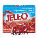 Jell-o Gelatin Dessert Sugar Free Strawberry Low Calorie Center Front Picture