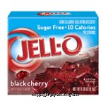 Jell-o Gelatin Dessert Sugar Free Black Cherry Low Calorie Center Front Picture