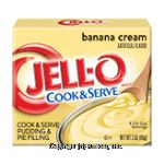 Jell-o Pudding & Pie Filling Banana Cream Cook & Serve Center Front Picture