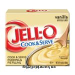 Jell-o Pudding & Pie Filling Vanilla Cook & Serve Center Front Picture