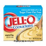 Jell-o Pudding & Pie Filling Sugar Free Vanilla Cook & Serve Center Front Picture