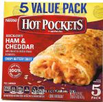 Hot Pockets  ham 'n cheese stuffed sandwiches Center Front Picture