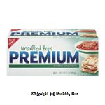 Nabisco Premium Saltine Crackers Unsalted Tops Center Front Picture