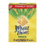 Nabisco Wheat Thins reduced fat snack crackers, 100% whole grain Center Front Picture