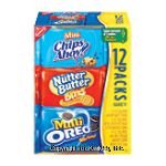 Nabisco  4-1 oz packs mini chips ahoy, 4-1 oz packs mini oreo, 4-1 oz packs nutter butter bites peanut butter Center Front Picture