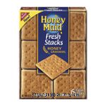 Nabisco Honey Maid Fresh Stacks; honey graham crackers, 6-fresh stacks, about 8 crackers per stack Center Front Picture