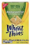 Nabisco Wheat Thins reduced fat snack crackers, 100% whole grain Center Front Picture