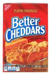 Nabisco Better Cheddars baked snack crackers Center Front Picture