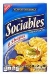 Nabisco Sociables baked savory crackers, 6 shapes Center Front Picture