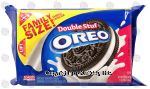 Nabisco Oreo double stuf; chocolate sandwich cookies Center Front Picture