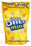 Nabisco Oreo snak-saks; golden mini sandwich cookies Center Front Picture