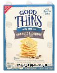 Nabisco Good Thins sea salt & pepper brown rice snacks Center Front Picture