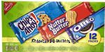 Nabisco  4-Chips Ahoy!, 4-Nutter Butter, 6-Oreo snack packs Center Front Picture