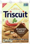 Nabisco Triscuit roasted garlic flavor crackers Center Front Picture