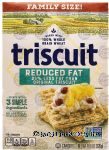 Triscuit Family Size! wheat crackers, 25% less fat Center Front Picture