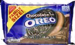 Nabisco Oreo choclate creme filled oreo cookies, family size, wrapper Center Front Picture