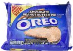 Nabisco Oreo choclate peanut butter pie oreo cookies, family size, wrapper Center Front Picture