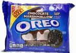 Nabisco Oreo choclate marshmellow creme filled oreo cookies, family size, wrapper Center Front Picture