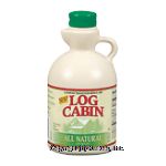 Log Cabin All Natural table syrup Center Front Picture