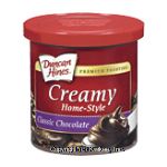 Duncan Hines Creamy Home-style classic chocolate premium frosting Center Front Picture