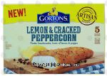 Gorton's  lemon & cracked peppercorn, wild caught alaska pollock, 5 large fillets Center Front Picture