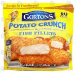 Gorton's  potato crunch fish fillets, made with real potatoes for an irresistable potato chip taste, 10 ct Center Front Picture