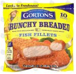 Gorton's  crunchy breaded fish fillets, 10 fillets Center Front Picture