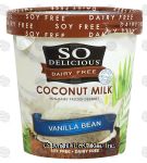 So Delicious  vanilla bean coconut milk, non-dairy frozen dessert Center Front Picture