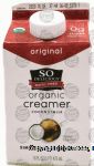 So Delicious  dairy free organic creamer coconut milk, carton Center Front Picture