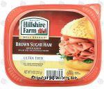 Hillshire Farm Deli Select brown sugar ham, water added, ultra thin, fully cooked Center Front Picture