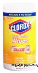 Clorox  disinfecting wet wipes, lemon fresh, 7 x 8-inch, bleach-free Center Front Picture