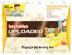 Oscar Mayer Lunchables uploaded; lunch combinations, nachos grande cheese dip salsa, 4.1 oz & 10 fl oz drink Center Front Picture