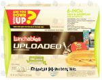 Oscar Mayer Lunchables uploaded; lunch combinations, 6-inch ham & american sub sandwich, 5 oz & 10 fl oz drinks Center Front Picture