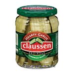 Claussen Pickles Hearty Garlic Deli Style Sandwich Slices Center Front Picture