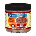 L.B. Jamison's Soup Base Beef Flavored Center Front Picture