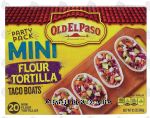 Old El Paso Party Pack MINI flour tortilla taco boats, 20-count Center Front Picture