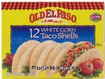 Old El Paso  white corn taco shells, 12-count Center Front Picture