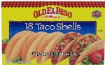 Old El Paso  18 regular hard taco shells Center Front Picture