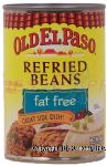 Old El Paso  fat free refried beans Center Front Picture