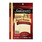 Sargento(R)  aged deli style sliced swiss cheese, 11-thin slices Center Front Picture