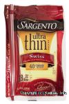 Sargento(R) Ultra Thin sliced natural swiss cheese, 40 calories per slice, 18 slice Center Front Picture