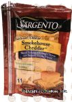 Sargento(R)  smokehouse cheddar sliced cheese, 11 ct., resealable wrapper Center Front Picture