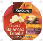 Sargento(R) Sweet Balanced Breaks monterey jack cheese, cranberries, dark chocolate & banana chips; 3-pack Center Front Picture